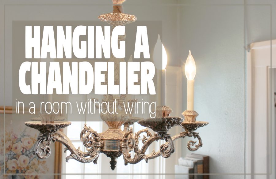 How to Hang a Chandelier in a Room without Wiring for an Overhead Light