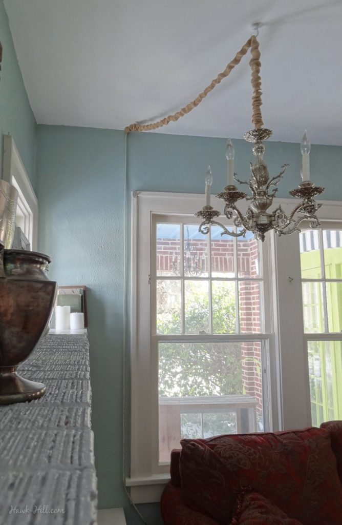 How to Hang a Chandelier in a Room without Wiring for an Overhead Light