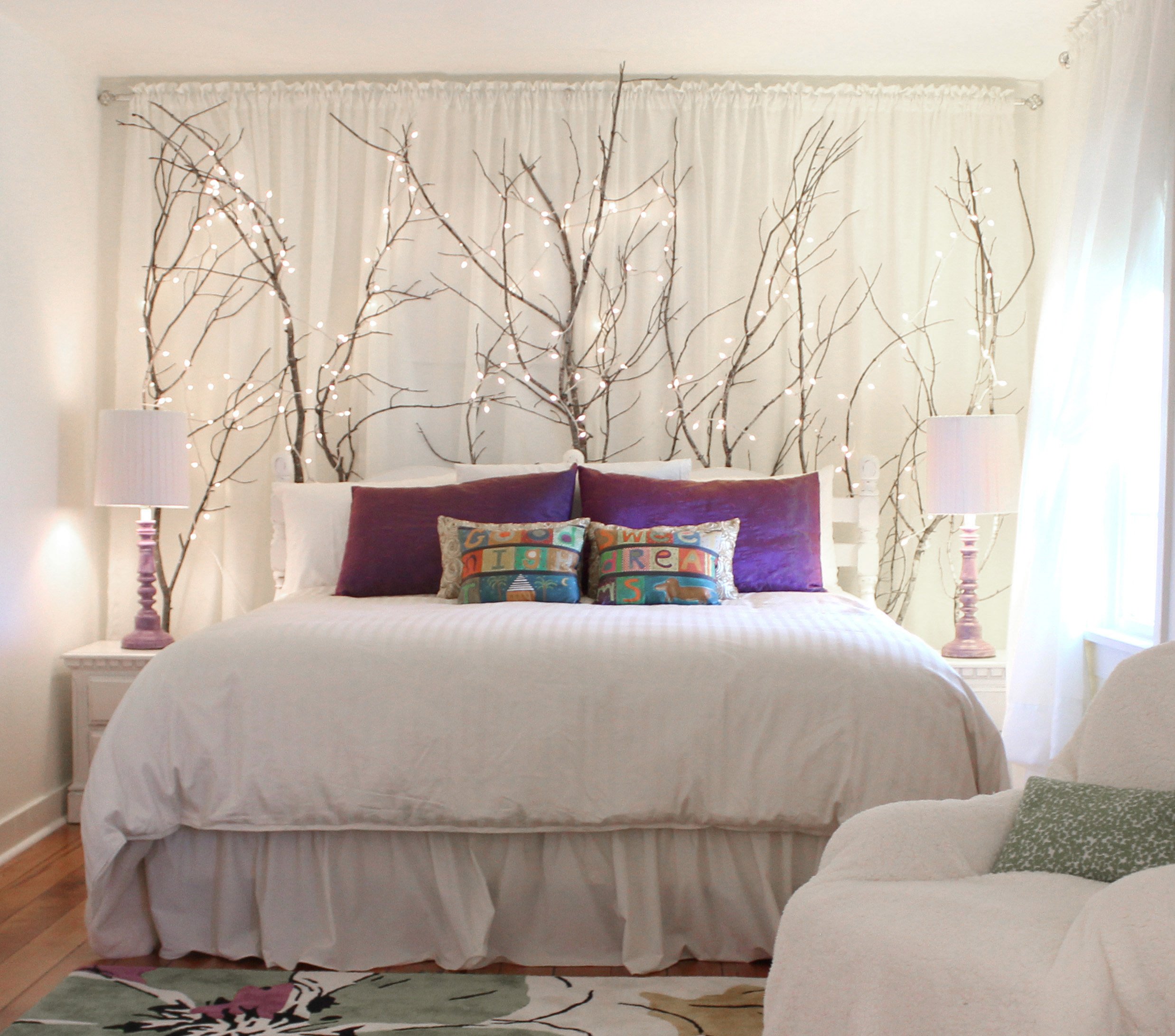 Creating Indoor Woodsy & Whimsy with Ceiling Branches · Hawk Hill