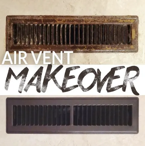 Giving old air vents new life with special cleaning and refinishing