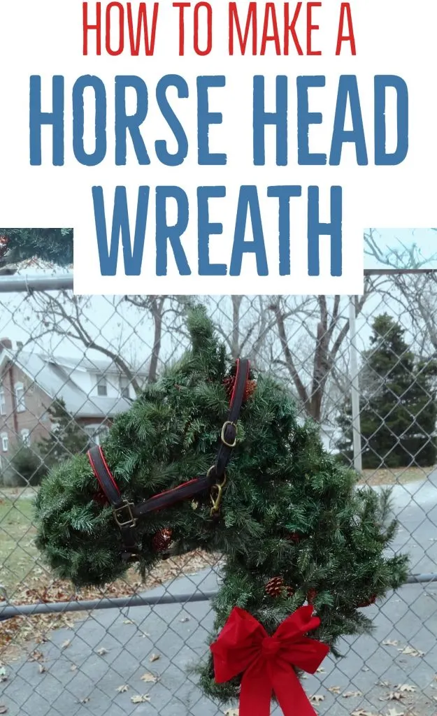 Follow these instructions to make a simple horse head wreath