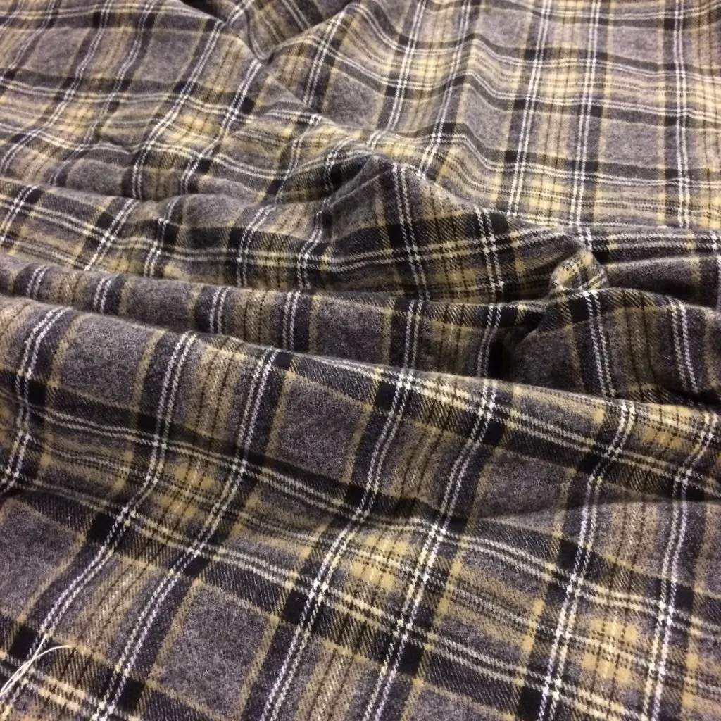 knockoff wool blanket tutorial- made with flannel plaid