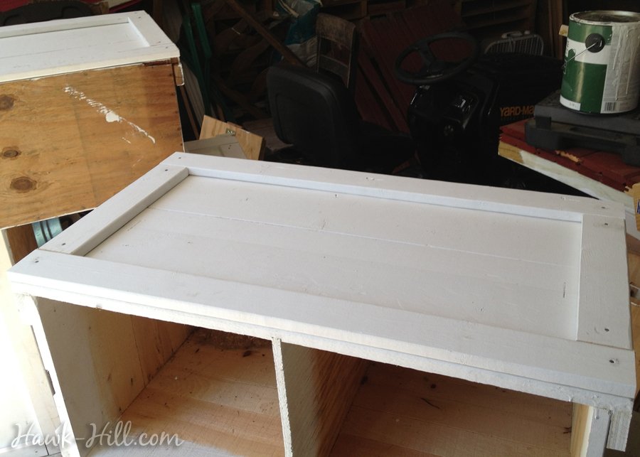 converting wood shipping crates to nesting boxes