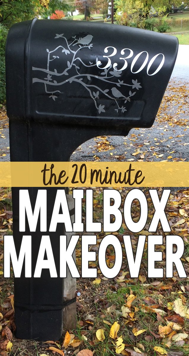 Curb Appeal Hack 20 Minute Mailbox Makeover With Vinyl Decals Hawk Hill