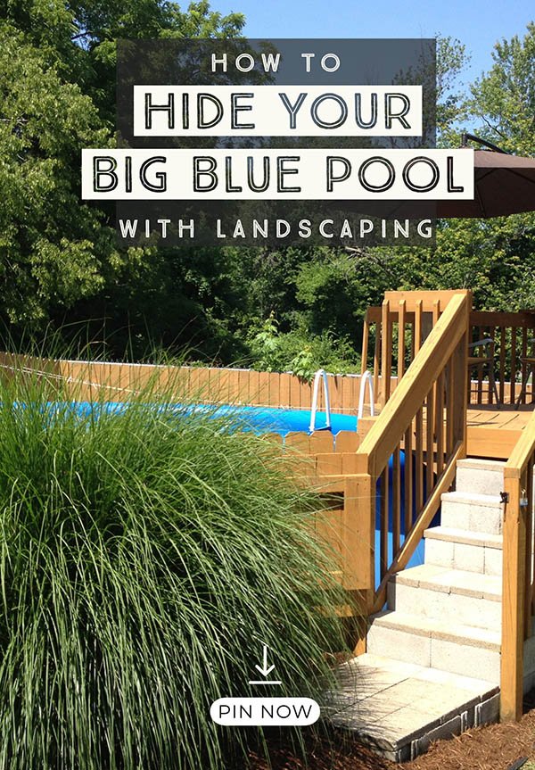 How To Hide An Above Ground Pool In A Landscaped Backyard Hawk Hill