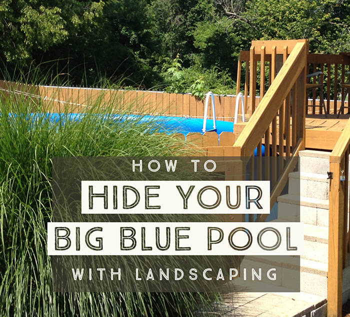 How To Hide An Above Ground Pool In A, Garden Design With Above Ground Pool