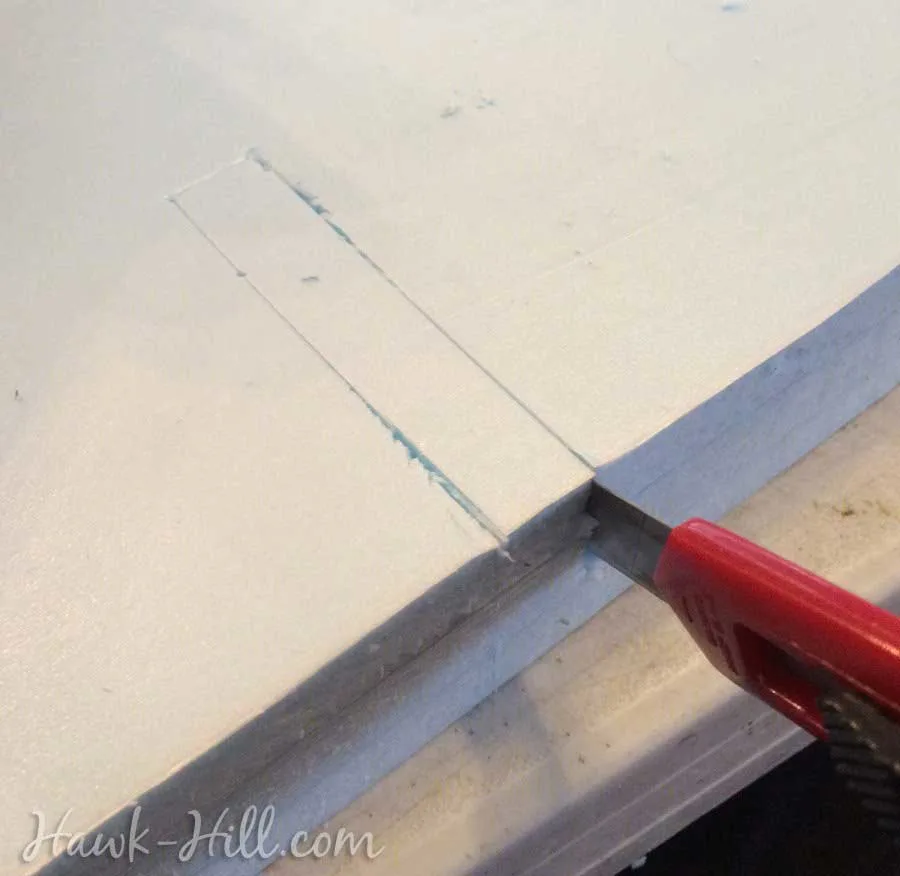 cutting notches for a homemade drawer divider grid