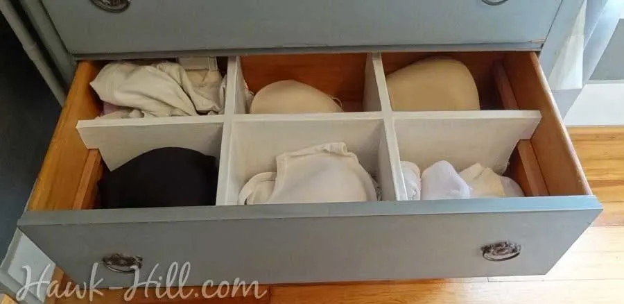 How to Make these lightweight Drawer Dividers for Pennies: Hawk-Hill.com