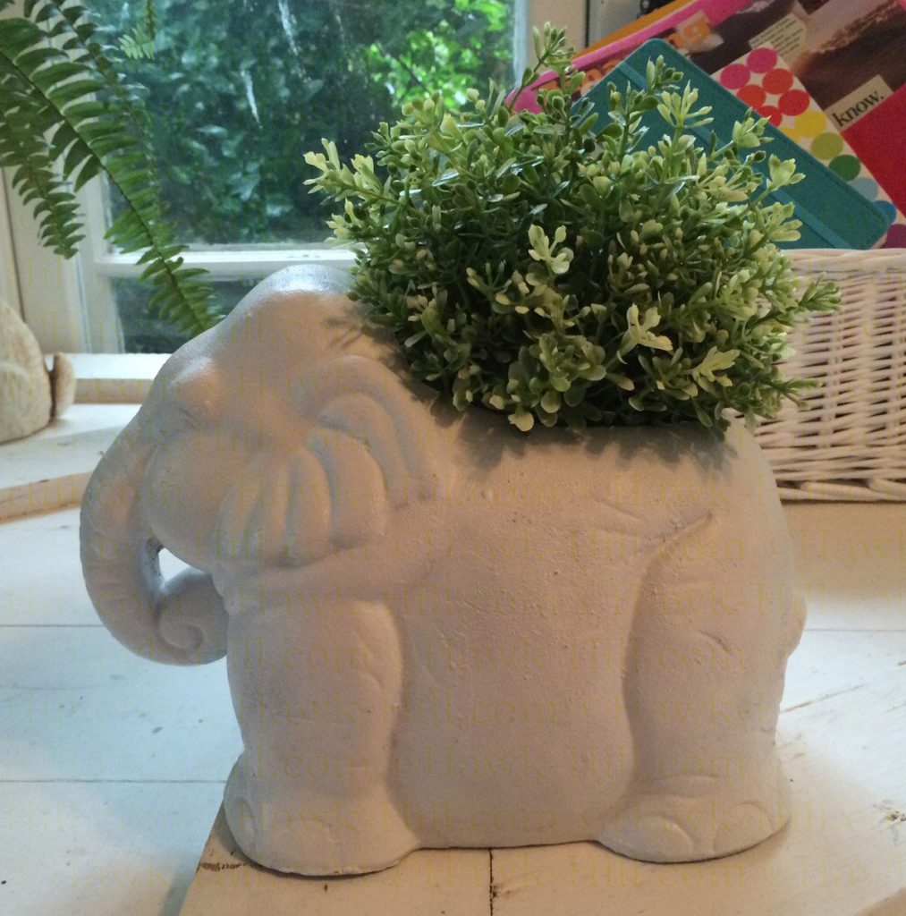 hacking Ikea's potted herb plants - Vintage White Elephant Planter