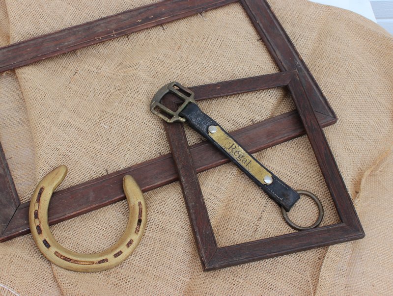 Framing the engraved section from a broken halter is easy