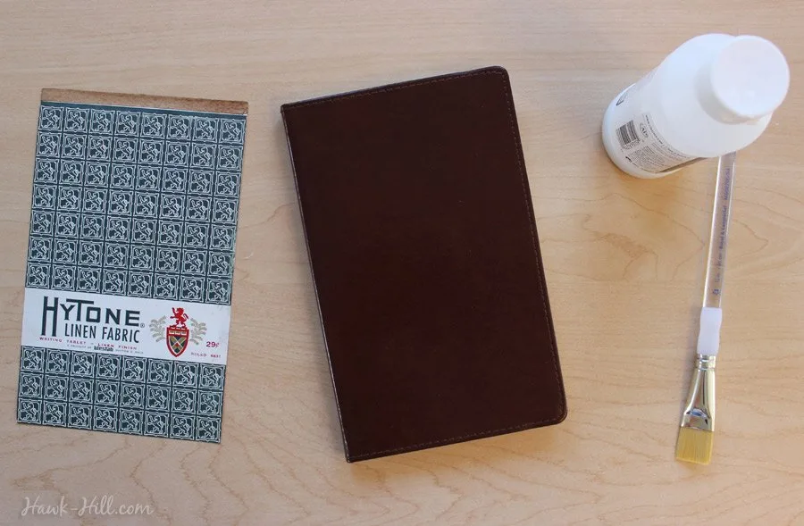 How to recover a modern moleskin journal with vintage notebook covers (author includes pdf downloads of several 1940's notebook covers) - Hawk-Hill.com