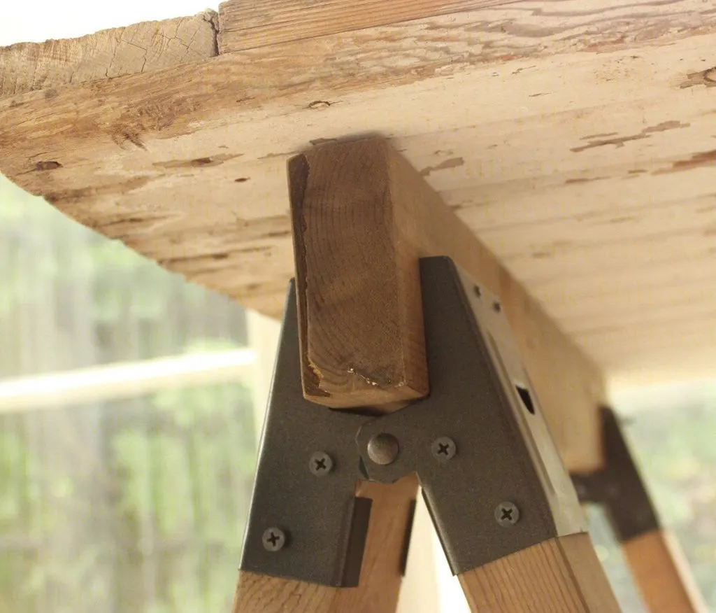 Instructions for a cheap and sturdy sawhorse table 885