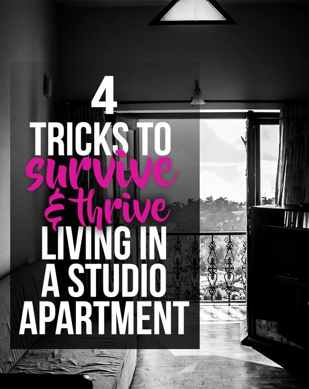 For tricks to make living in a tiny studio apartment a bit easier