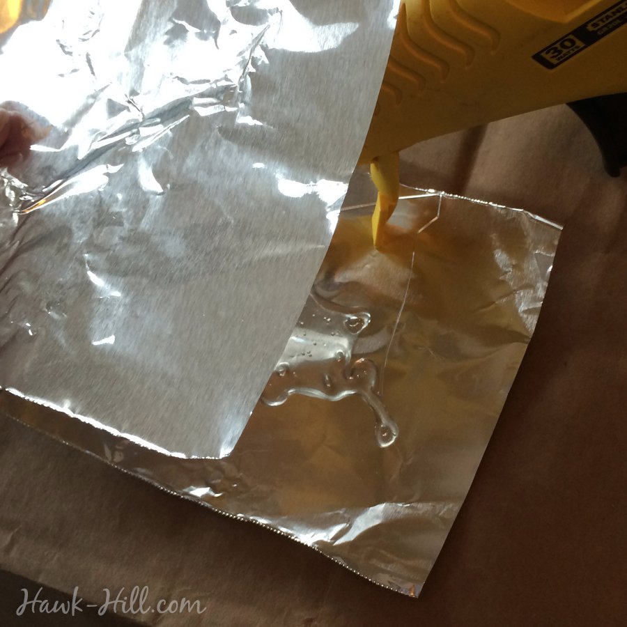 how to make custom shaped metal accents with aluminum foil 06