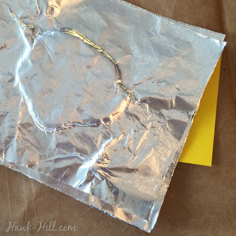 how to make custom shaped metal accents with aluminum foil 07