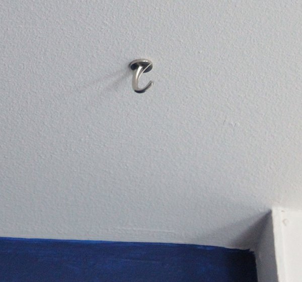 ceiling hook for hanging a chandelier in an apartment