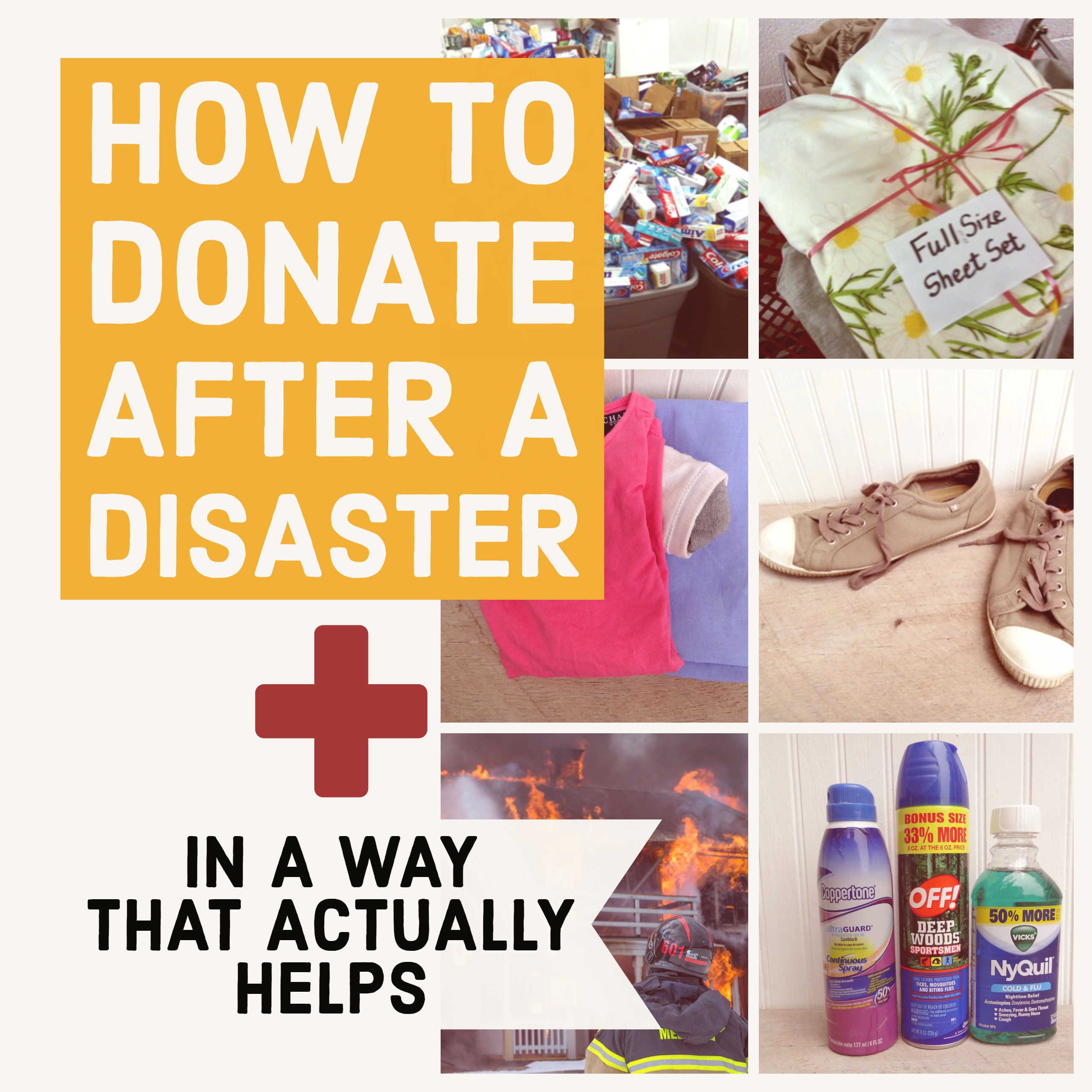 how to donate after a disaster