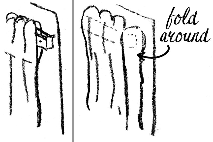 Doodle Illustration: Making a Badckdrop Curtain