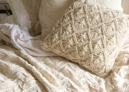 Anthropologie Duvet Covers Bedding, Cream Colored Textured Duvet Cover