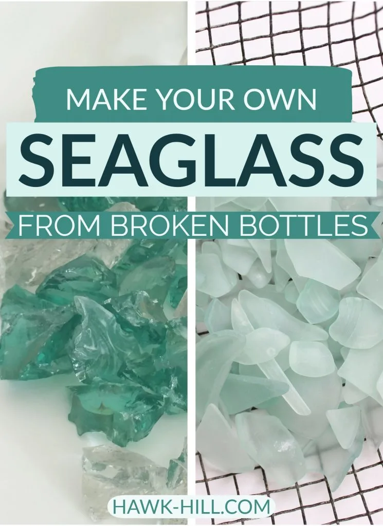 step by step instructions for making your own sea glass from recycled glass