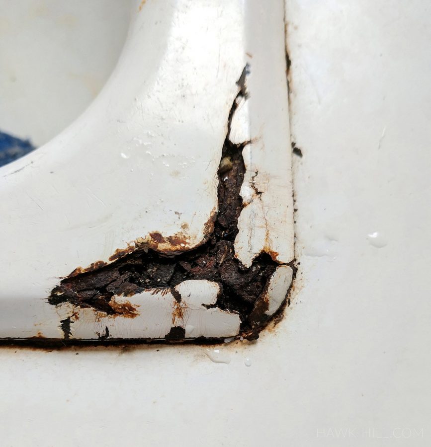 Diy Cast Iron Tub And Sink Repair How, Bathtub Rust Repair