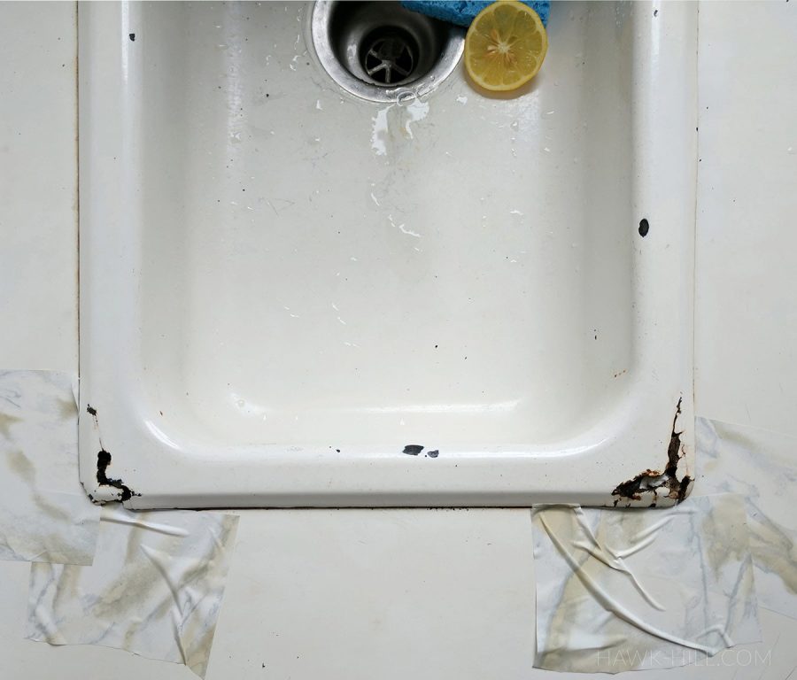 How to Fill and Patch a Vintage Cast Iron Sink or Tub · Hawk Hill