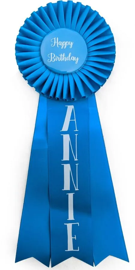 personalizing an award ribbon step by step