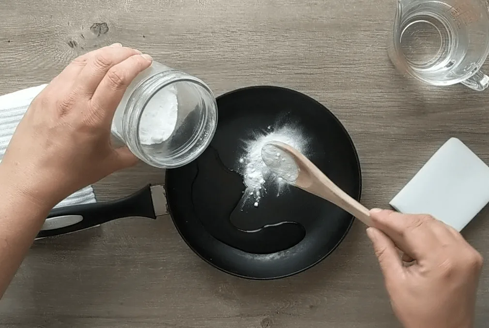  don't scrape! Use this mildly abrasive paste to restore a nonstick finish