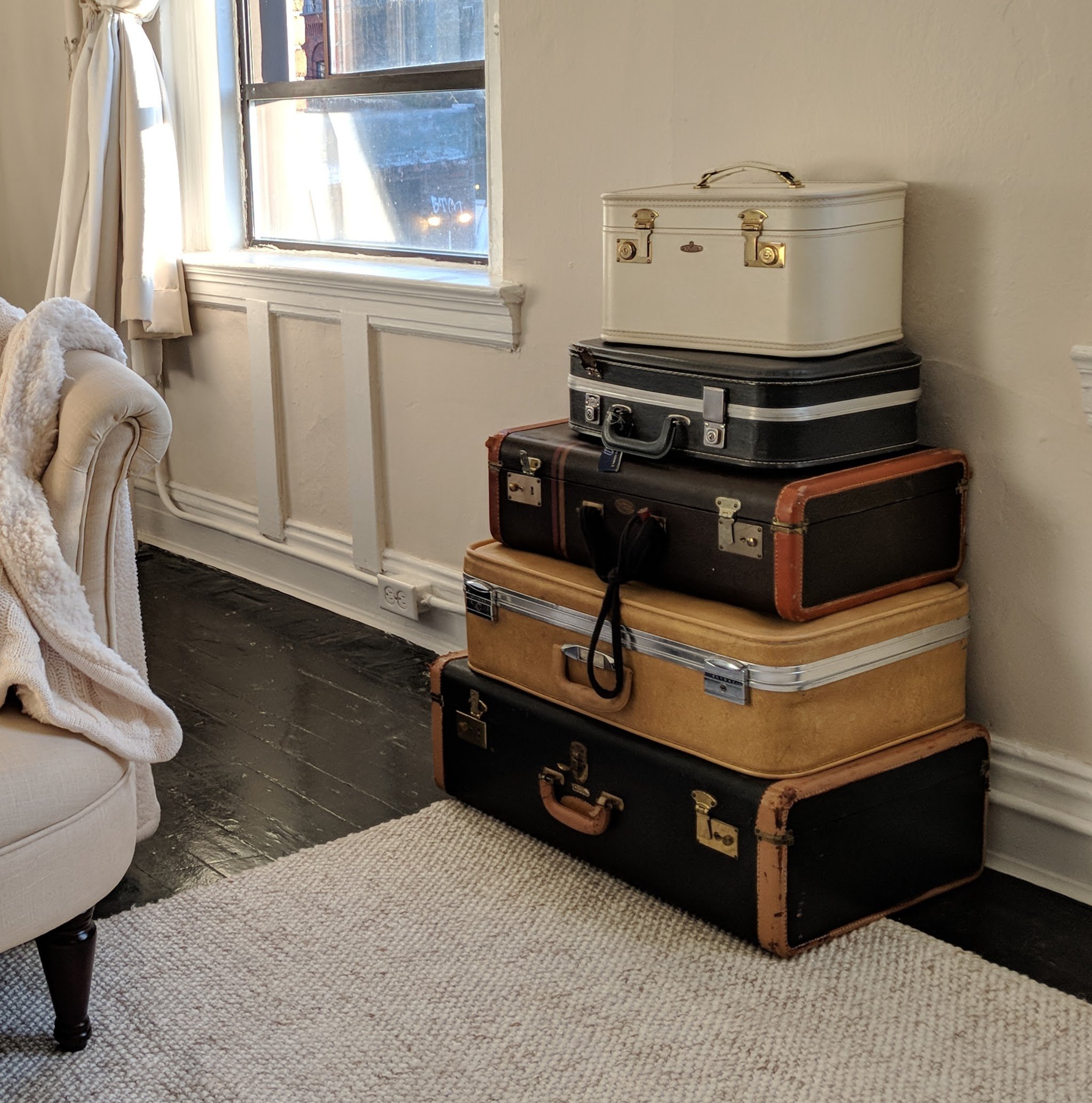 suitcase storage for art supplies