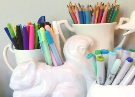Creative ways to organize your arts and craft space.