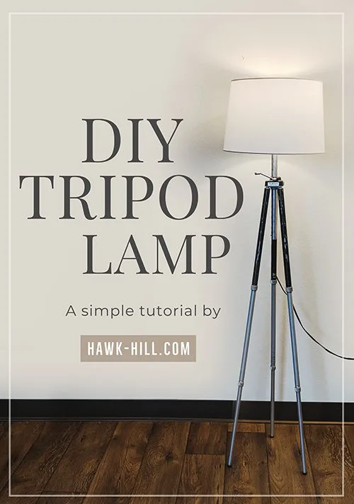 Tutorial to convert a tripod into a industrial-chic floor lamp