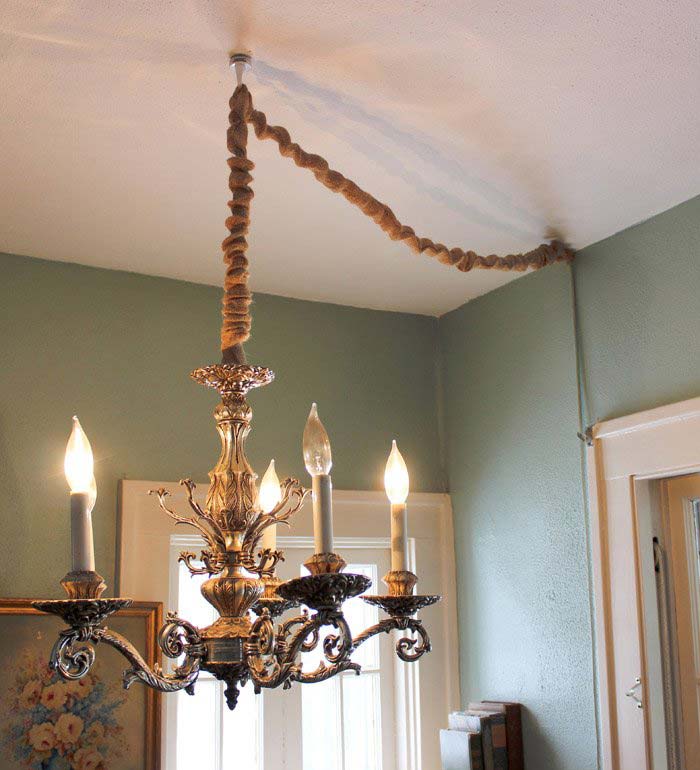 Ceiling Light Wiring, Chandelier Cord Cover Upside Down