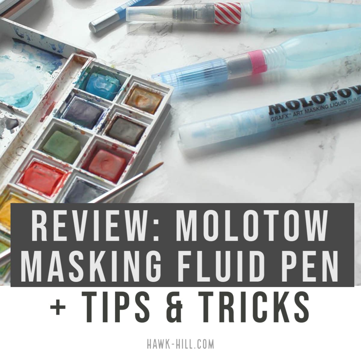 Reviewing the molotow masking fluid pen art supply