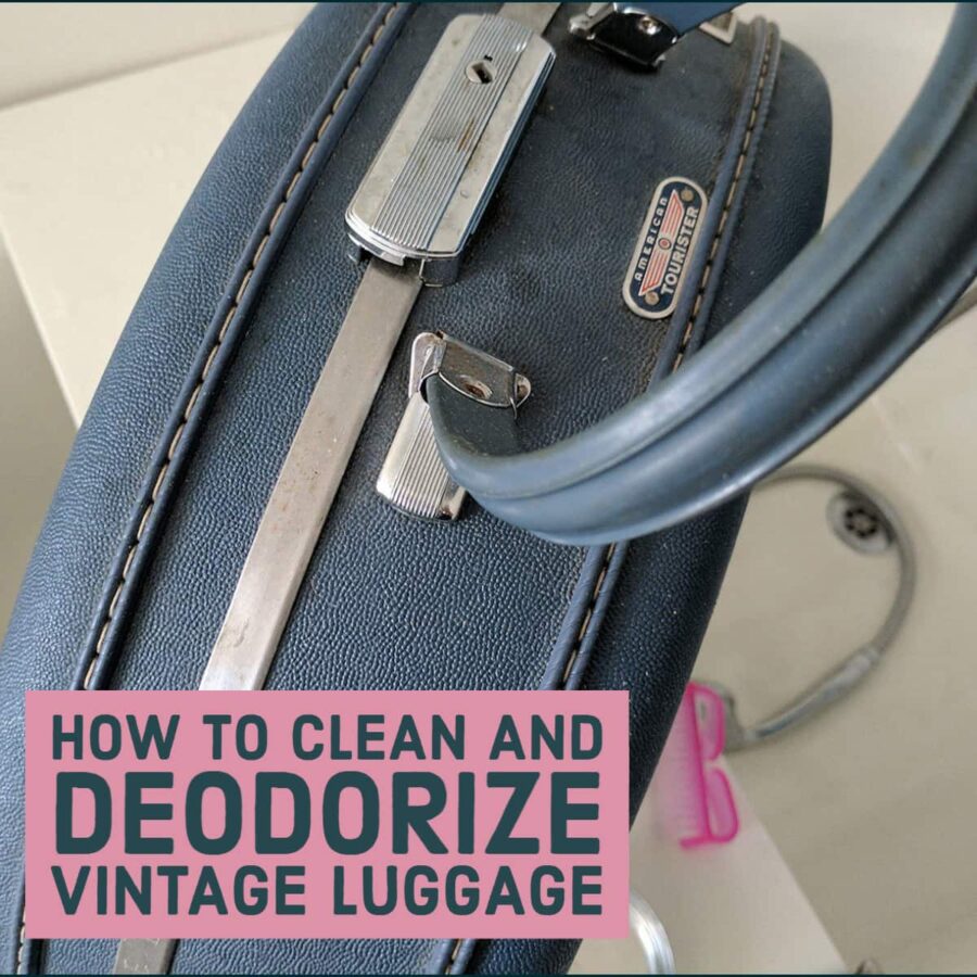 How to Clean and Deodorize vintage luggage