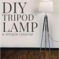 Tutorial to convert a tripod into a sturdy, industrial-chic floor lamp