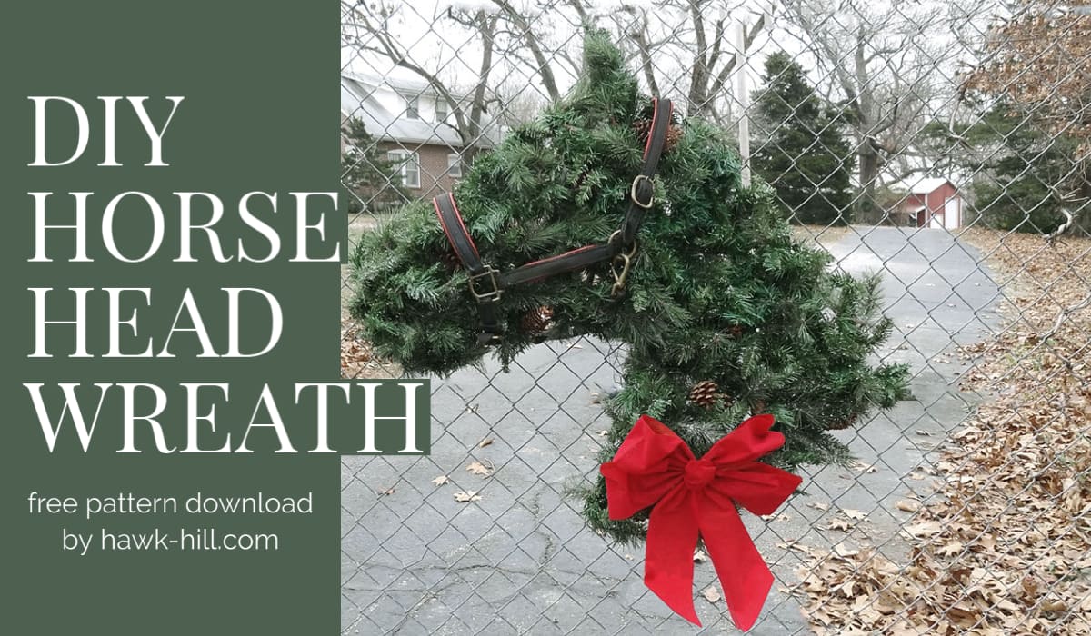 How to Make a Horse Head Shaped Horse Wreath Hawk Hill