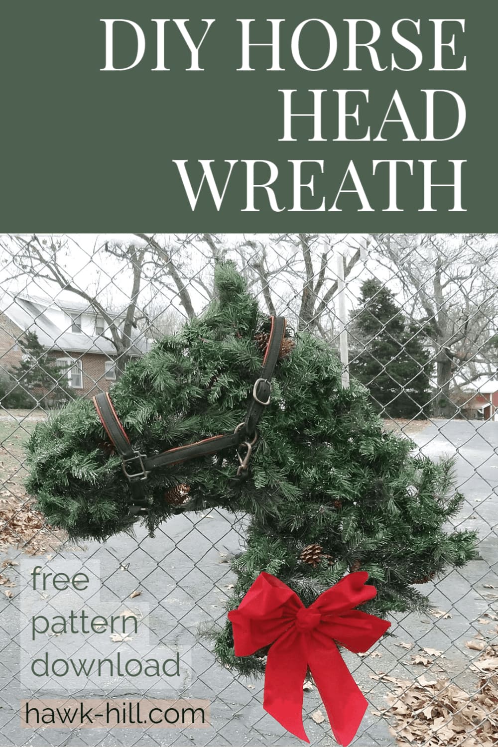 How to Make a Horse Head Shaped Horse Wreath - Hawk Hill