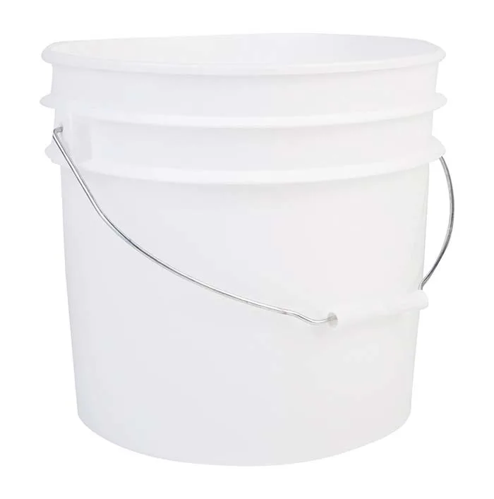 image of a white bucket