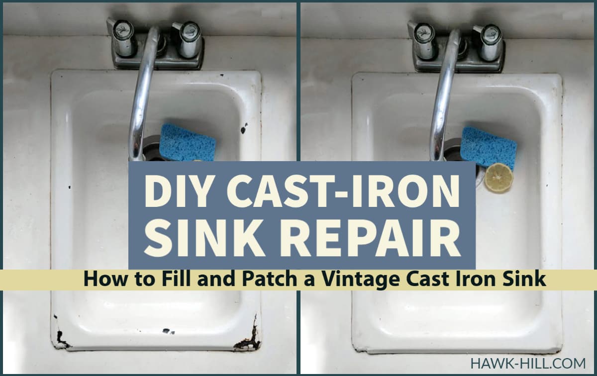 How to patch and fill cracks or rusted sections of cast iron rubs and sinks