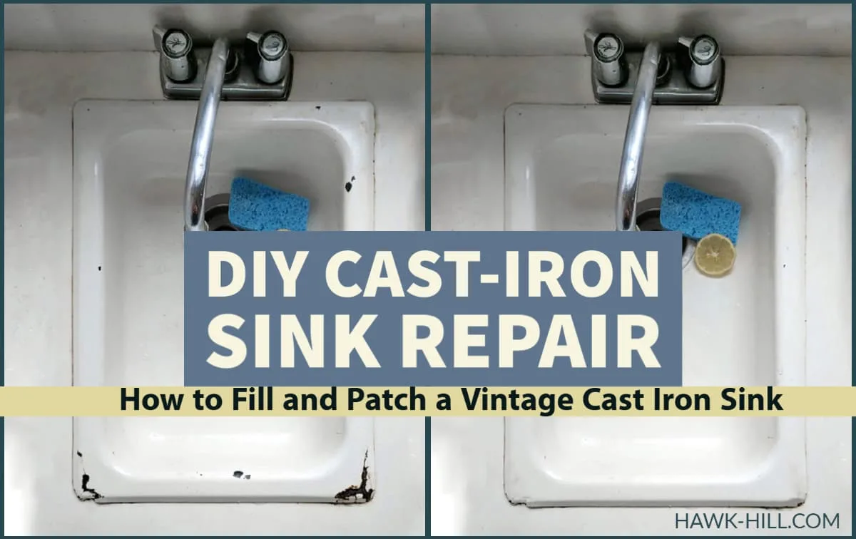 Diy Cast Iron Tub And Sink Repair How To Fill And Patch Hawk Hill