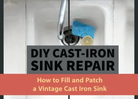 How to patch and fill cracks or rusted sections of cast iron rubs and sinks