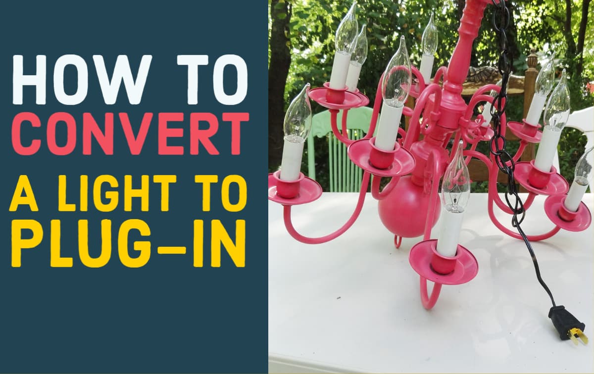 How to Add a Plug to a Hardwired Light Fixture or Chandelier Hawk Hill