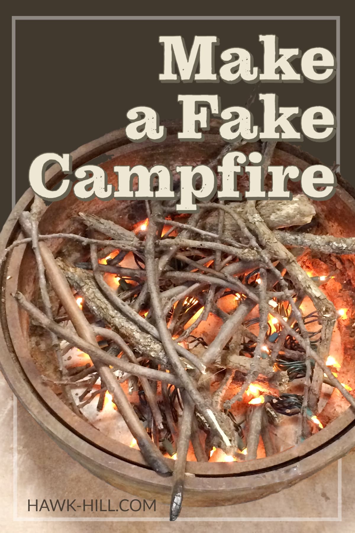 Diy How To Make A Fake Campfire Hawk, How To Make A Fake Fire Pit