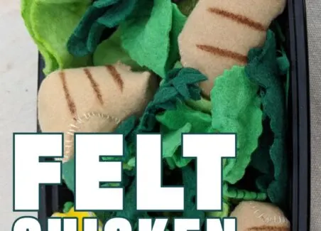 toy chicken nuggets made with felt food pattern