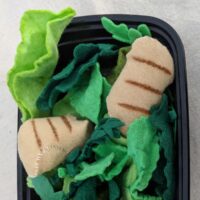 toy chicken nuggets made with felt food pattern