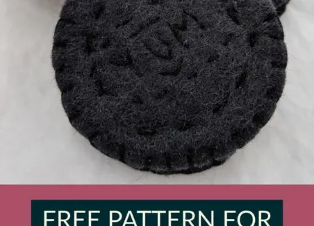 how to make felt oreo-like cookies
