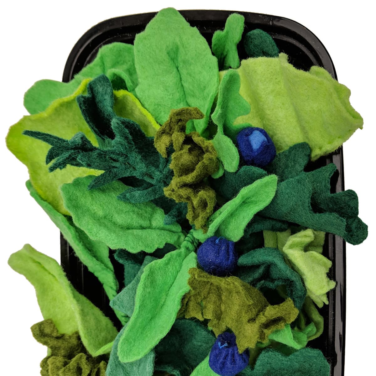 How to make a felt food salad spring mix for children's play kitchens