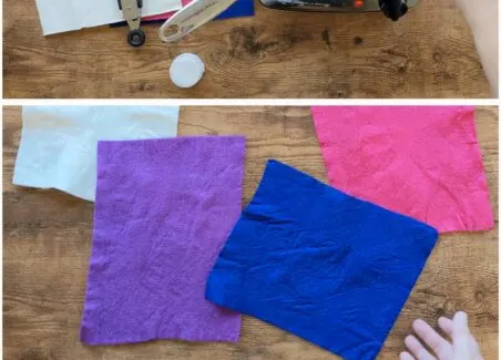 A DIY recipe for fabric stiffener that works great to create dimensional felt for crafts
