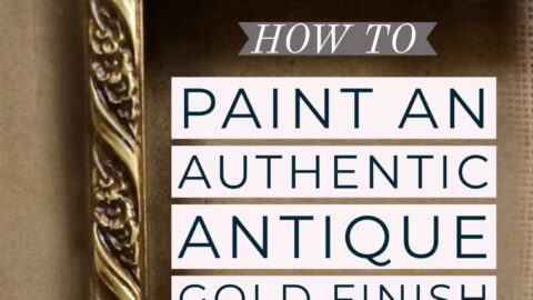 My method for creating an authentic antique gold patina on thrift store frames, metal objects, and even period costume props