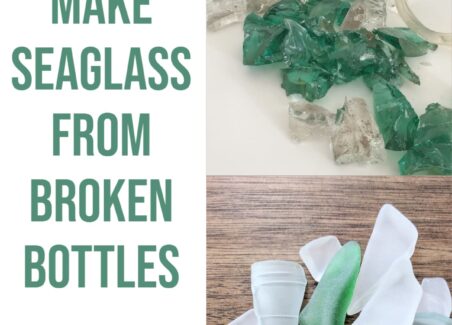 How to make sea glass gems using broken recycled glass